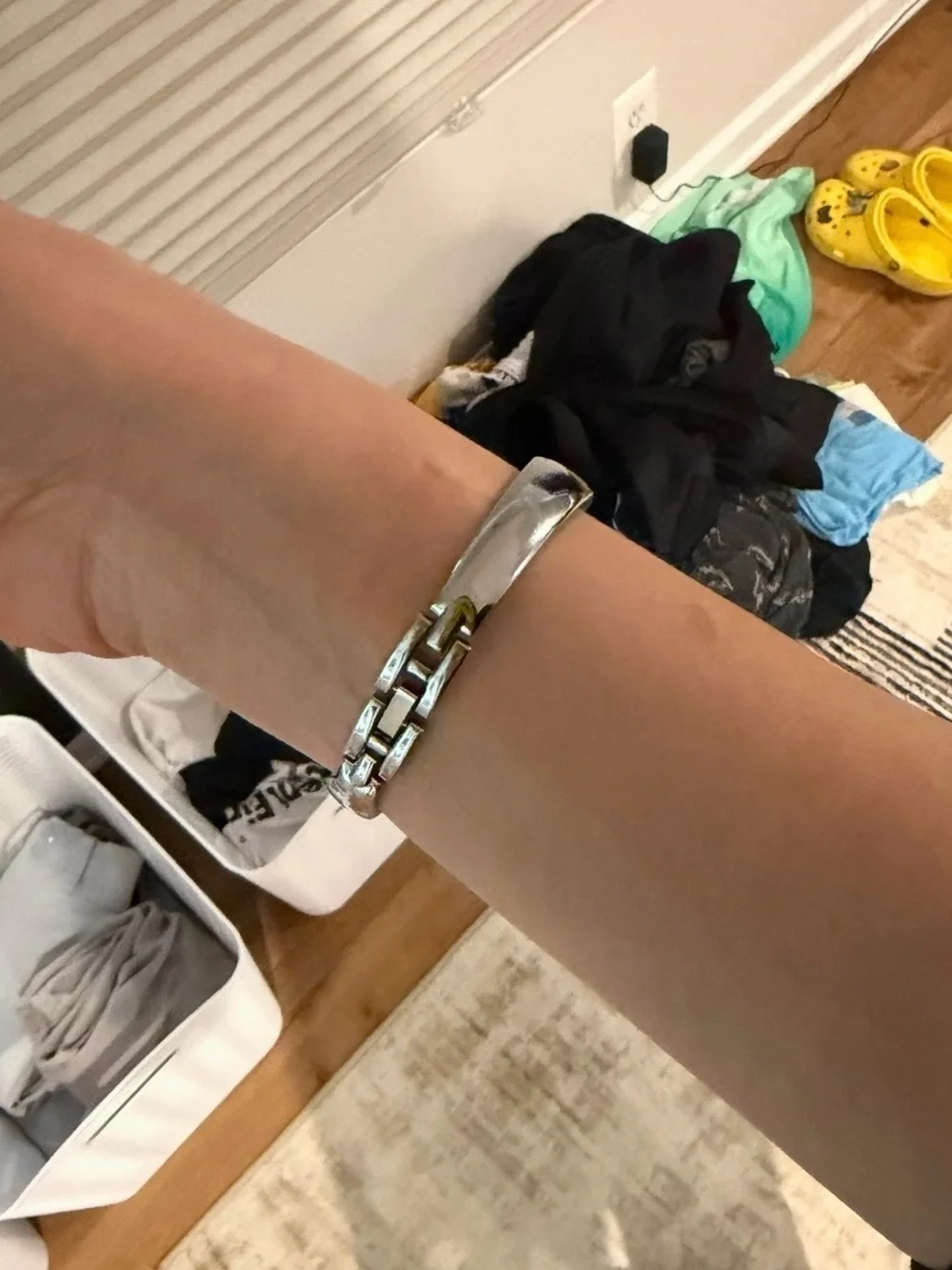 Silver Apple Watch band 42mm 44mm 45mm 46mm